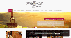 Desktop Screenshot of freyers-weinwelt.de